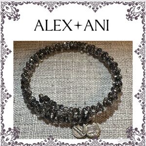 Alex and Ani Black Beaded Bracelet